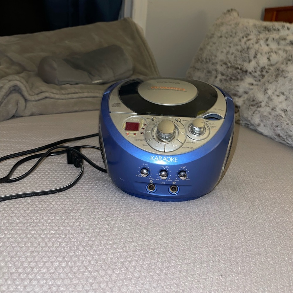 CD player and karaoke machine